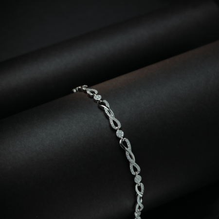 Bratara din argint 925 rodiat,  Piatra: cubic zirconia, Sonis Silver [1]