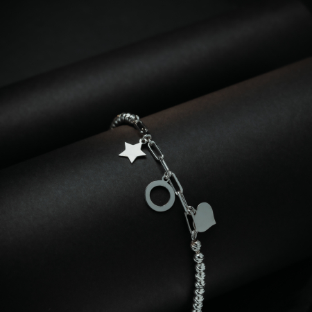 Bratara reglabila  din argint 925 rodiat ,  Sonis Silver [1]