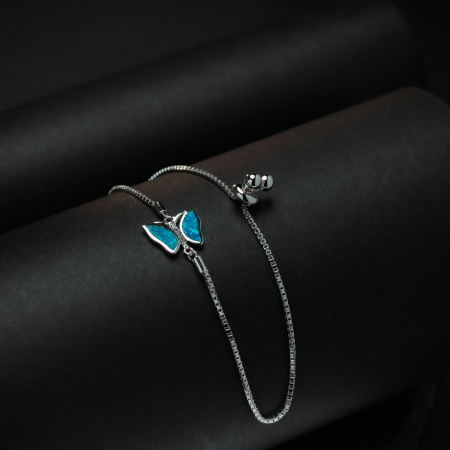 Bratara din argint 925, Piatra: opal si cubic zirconia, Sonis Silver [1]