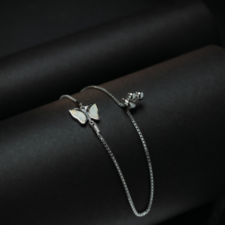 Bratara din argint 925, Piatra: opal si cubic zirconia,  Sonis Silver [1]