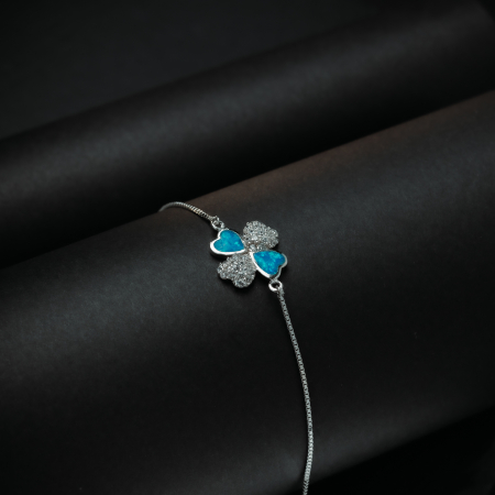 Bratara din argint 925, Piatra: opal si cubic zirconia, Sonis Silver [1]