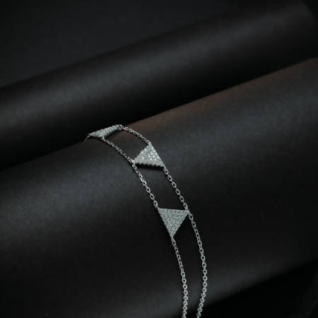 Bratara din argint 925, Piatra: cubic zirconia, Culoare : transparenta ,  Sonis Silver [1]