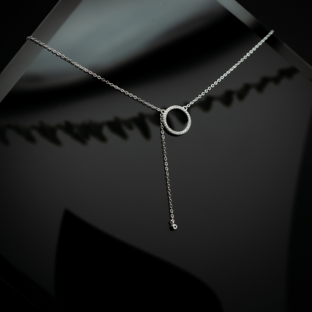 Lant din argint 925 rodiat, Piatra: cubic zirconia, Sonis Silver [1]