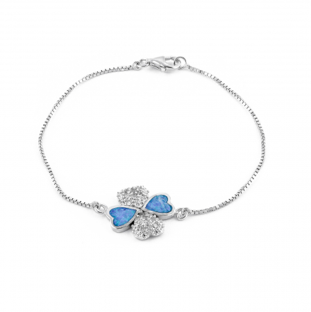 Bratara din argint 925, Piatra: opal si cubic zirconia, Sonis Silver [0]