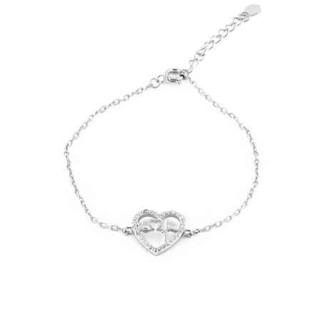 Bratara din argint 925 rodiat , Piatra: cubic zirconia, Culoare : transparenta   , Sonis Silver [0]