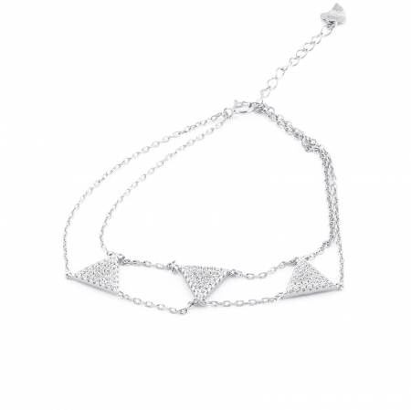 Bratara din argint 925, Piatra: cubic zirconia, Culoare : transparenta ,  Sonis Silver [0]