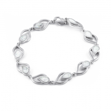 Bratara din argint 925 rodiat, Piatra: opal, Culoare: alb, Sonis Silver [0]