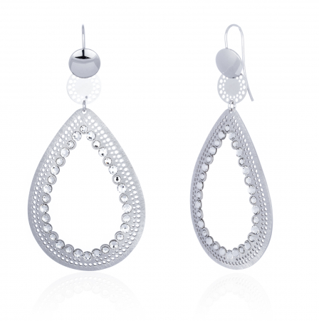 Cercei din argint 925, Piatra: zirconia fatetata, Culoare: transparenta, Sonis Silver [0]