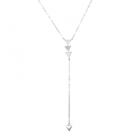 Lant din argint 925, Piatra: cubic zirconia , Culoare: transparenta, Sonis Silver [0]