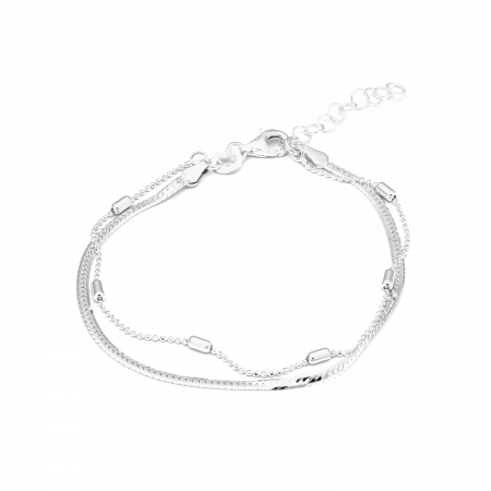 Produse - Bratara cu lant dublu,din argint 925, Sonis Silver