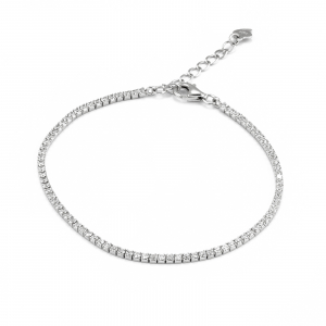 Produse - Bratara tip"Tennis "  din argint 925 rodiat , Piatra : zirconia fatetata , Culoare transparenta , Sonis Silver