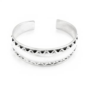 Bratari din argint fixe / semifixe - Bratara fixa,usor reglabila, din argint 925 vintage, Sonis Silver