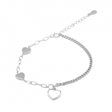 BRATARI - Bratara din argint 925 rodiat ,Piatra : email , Culoare : alb ,  Sonis Silver