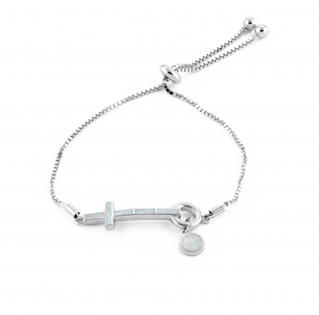 Bratara din argint 925 rodiat, Piatra: opal, Sonis Silver [0]