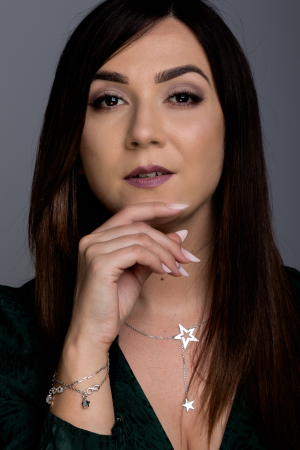 Bratara din argint 925 rodiat , Piatra: cubic zirconia, Culoare : transparenta , Sonis Silver [1]