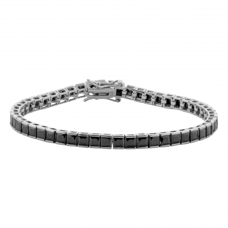 Produse - Bratara din argint 925, Piatra: onix fatetat, Greutate: 9.9 gr/ 10.4 gr, Material: argint 925 rodiat, Cod:4139B10-9652