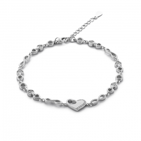 Produse - Bratara din argint 925 rodiat , Piatra : cubic zirconia  Culoare : transparenta , Sonis Silver