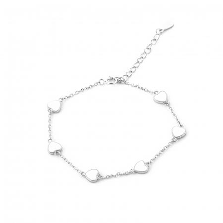 BRATARI - Bratara din argint 925, Piatra: email, Culoare: alb, Sonis Silver