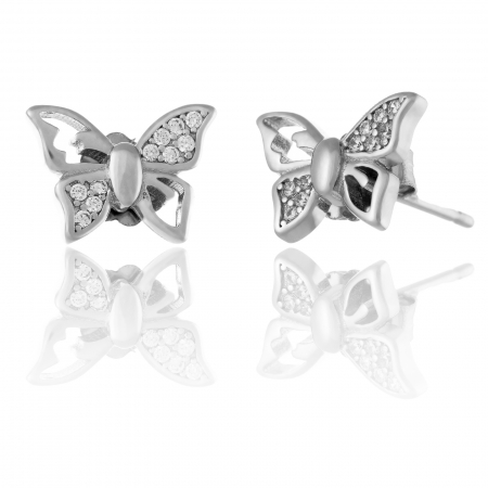 CERCEI - Cercei din argint 925, Piatra: cubic zirconia, Culoare: transparenta ,Sonis Silver