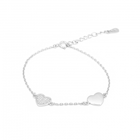 Produse - Bratara din argint 925 rodiat, Piatra: cubic zirconia, Culoare: transparenta, Sonis Silver