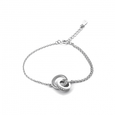 Produse - Bratara din argint 925 rodiat , Piatra: cubic zirconia, Culoare: transparenta, Sonis Silver