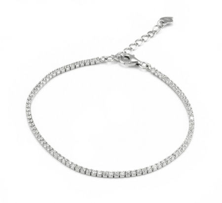 Produse - Bratara tip '' Tennis '' din argint 925 rodiat, Piatra: cubic zirconia,Culoare: transparenta,  Sonis Silver