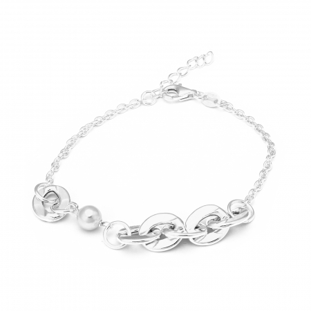 BRATARI - Bratara din argint 925, Piatra : perla de laborator, Culoare: alb, Sonis Silver