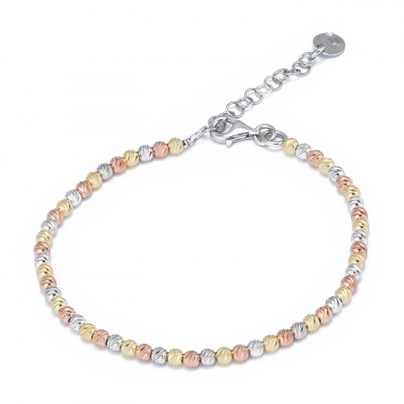 Bratari din argint pentru EA - Bratara din argint 925 , placat cu aur galben si rose de 14 kt , Sonis Silver