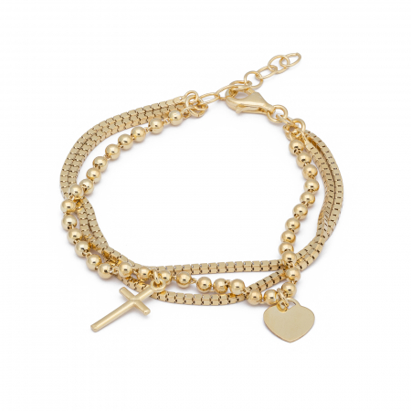 Bratari din argint fara piatra - Bratara  din argint 925 , placat cu aur de 14 kt , Sonis Silver