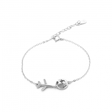 Produse - Bratara din argint 925 rodiat, Piatra: cubic zirconia, Culoare: transparenta, Sonis Silver