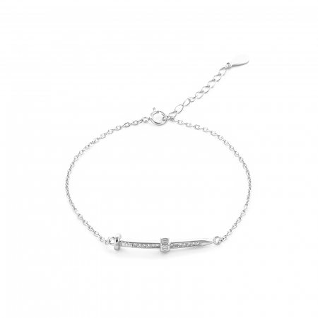Produse - Bratara din argint 925 rodiat, Piatra: cubic zirconia, Culoare: transparenta, Sonis Silver