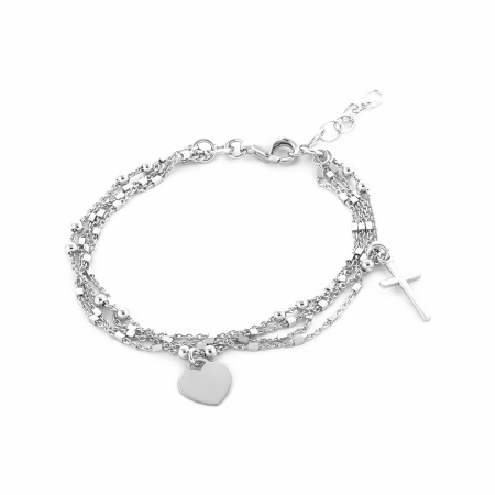 BRATARI - Bratara  cu patru siruri ,din argint 925 rodiat, Sonis Silver