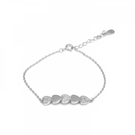 BRATARI - Bratara din argint 925 rodiat , Piatra : cubic zirconia ,Culoare : transparenta ,Sonis Silver