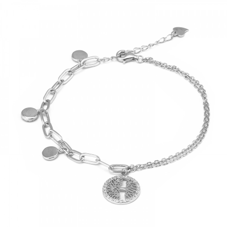 BRATARI - Bratara din argint 925 rodiat , Piatra : cubic zirconia , Culoare : transparenta , Sonis Silver