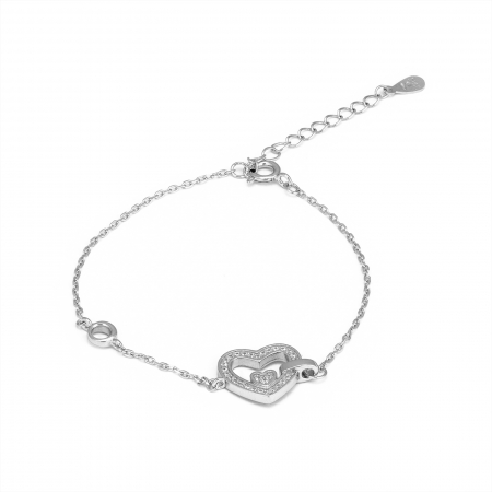 BRATARI - Bratara din argint 925 rodiat , Piatra: cubic zirconia ,Culoare : transparenta , Sonis Silver
