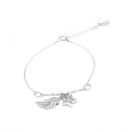 Produse - Bratara din argint 925 rodiat, Piatra: cubic zirconia, Culoare: transparenta, Sonis Silver