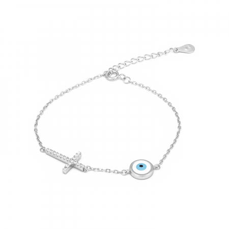 Produse - Bratara din argint 925 rodiat, Piatra: cubic zirconia, email, Culoare: multicolor, Sonis Silver