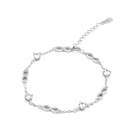 BRATARI - Bratara din argint 925 rodiat, Piatra: zirconia fatetata, Culoare: transparenta, Sonis Silver