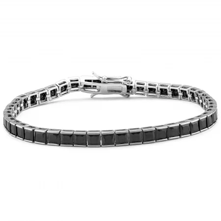 Bratari din argint pentru EL - Bratara din argint 925 rodiat ,Piatra : onix , Culoare : negru , Sonis Silver