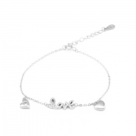 Produse - Bratara din argint 925 rodiat, Piatra: zirconia fatetata , Culoare: transparenta, Sonis Silver