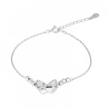 Bratari din argint vintage - Bratara din argint 925 rodiat ,Piatra: zirconia fatetata si cubic zirconia , Culoare: transparenta, Sonis Silver