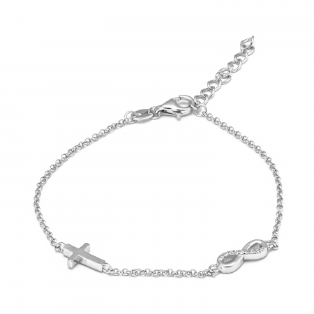 Bratari din argint cu piatra - Bratara din argint 925 rodiat , Sonis Silver