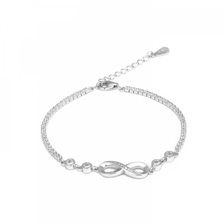 BRATARI - Bratara tip "Tennis " din argint 925 rodiat , Piatra : cubic zirconia , Culoare : transparenta , Sonis Silver