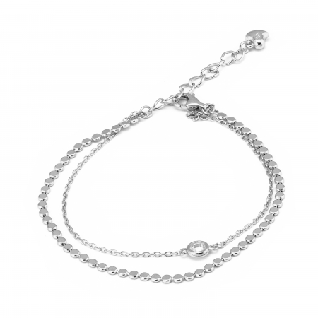 BRATARI - Bratara cu doua siruri din argint 925 rodiat , Sonis Silver