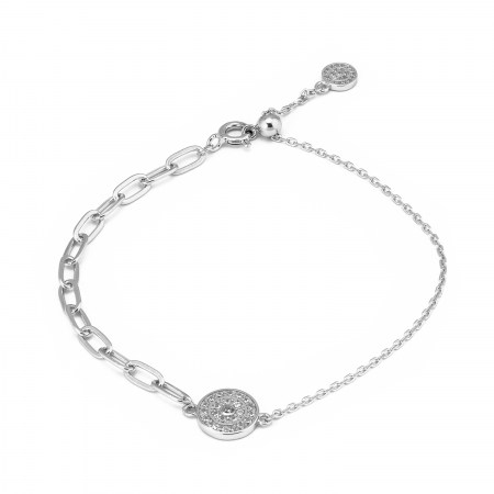 BRATARI - Bratara din argint 925 rodiat ,Piatra : cubic zirconia , Culoare : transparenta ,  Sonis Silver
