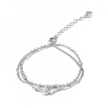 BRATARI - Bratara din argint 925 rodiat ,Piatra : cubic zirconia , Culoare : transparenta ,  Sonis Silver