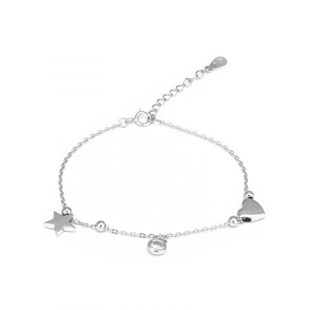 BRATARI - Bratara din argint 925 rodiat , Piatra : zirconia fatetata , Culoare : transparenta ,Sonis Silver
