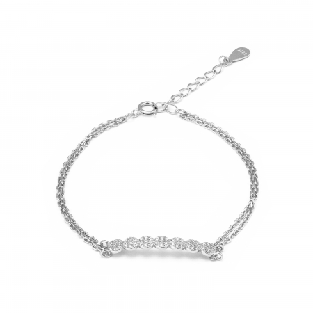 BRATARI - Bratara  din argint 925 rodiat , Piatra : cubic zirconia , Culoare : transparenta , Sonis Silver