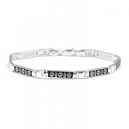 BRATARI - Bratara din argint 925, Piatra : email , Culoare : negru ,