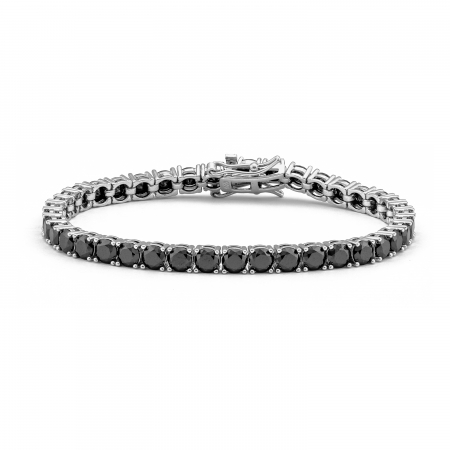 BRATARI - Bratara tip "Tennis " din argint 925 rodiat ,Piatra : onix , culoare : negru , Sonis Silver